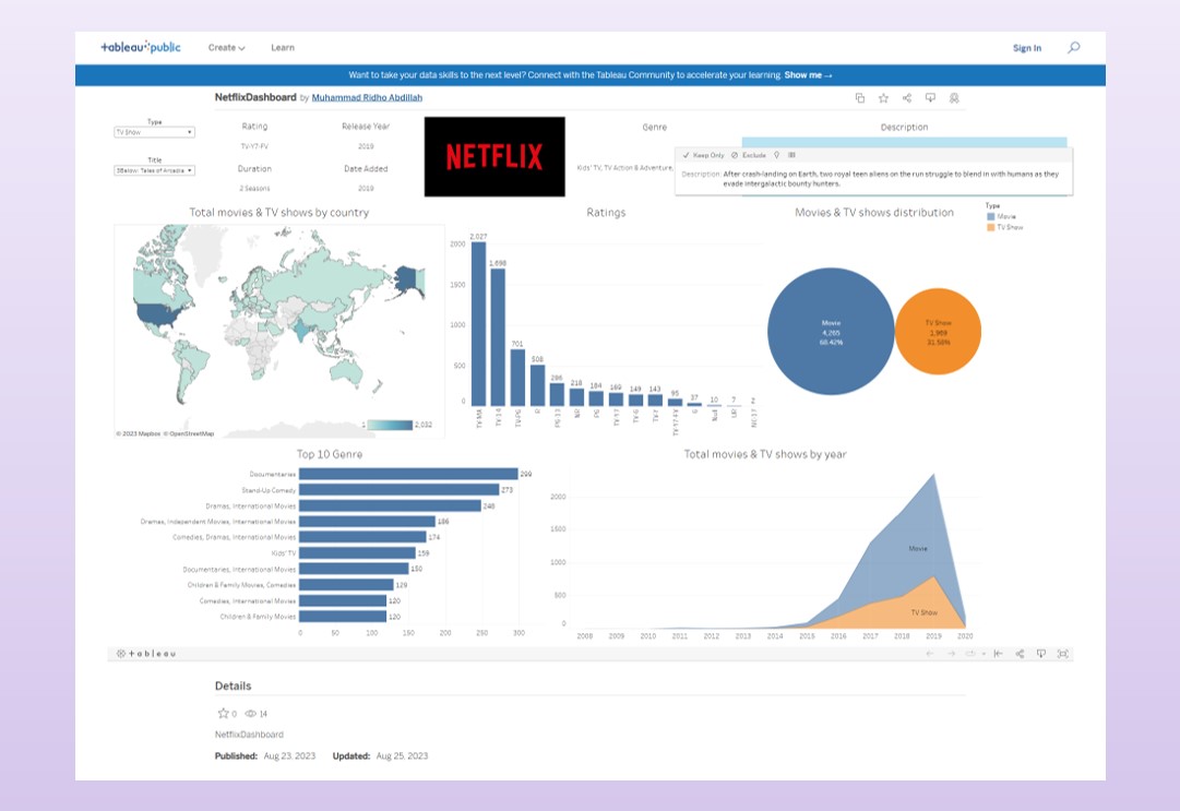 Netflix Dashboard